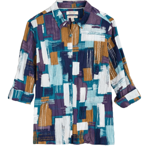 Seasalt Abstract Starling Printed Larissa Shirt